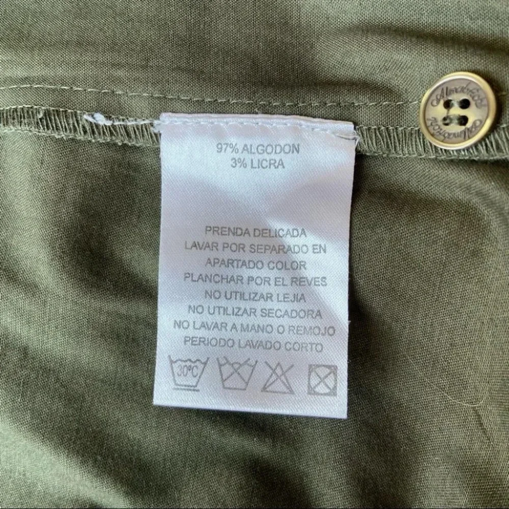 Almatrichi Spain Floral Embroidery Utility Army Jacket